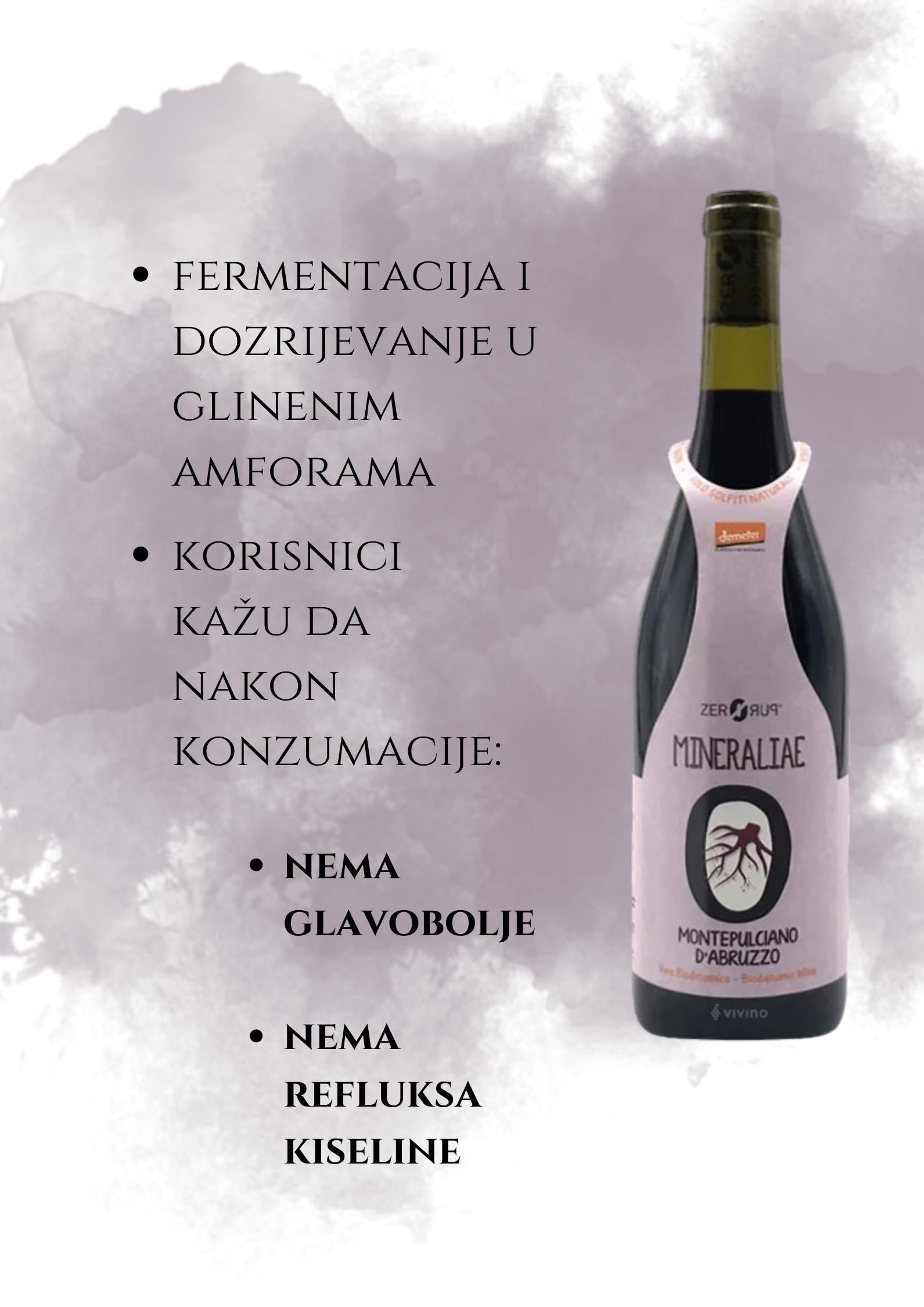 Mineraliae Montepulciano d'Abruzzo Zeropuro