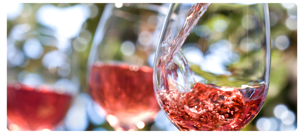 Rose vino