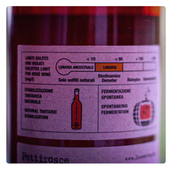 Lunaria wine label